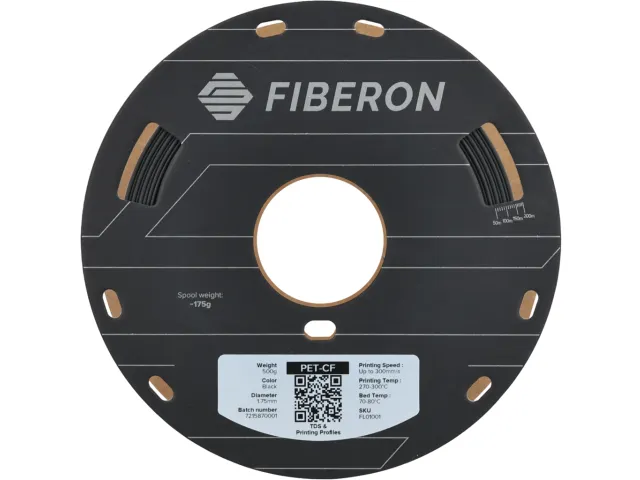 Fiberon PET-CF17 Black Filament 1,75 mm / 500 g