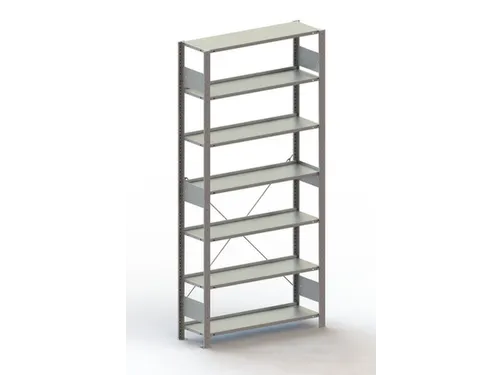 Inhaakstelling Basisveld 2200x1056x336mm 7legborden 80kg Verzinkt