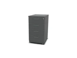 Staand Ladeblok 720x430x600mm 4 Laden Ms-Donkergrijs