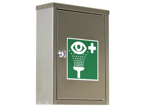 armoire kit lave-yeux p. acide/alcalin vide HxlxP 355x265x100mm