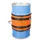 Verwarmingsmantel,V. 120L Vat,Buiten Glasvezel/Silicone,Oranje