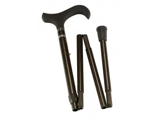 Wandelstok Able2 opvouwbaar carbon soft derby handvat zwart - 3