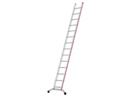 ladder,eenzijdig,14,verstevigde treden,balk L 3,72m,aluminium