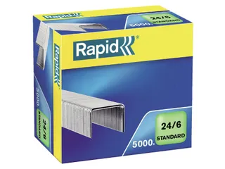 Nieten Rapid 24/6 gegalvaniseerd standaard 5000 stuks - 1