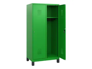 schoollocker,HxBxD 1630x800x500mm,2vak,vak B 400mm,cil.-slot,voeten - 1