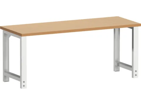 werkbank,HxBxD 740-1140x2000x750mm,beukenblad,geolied