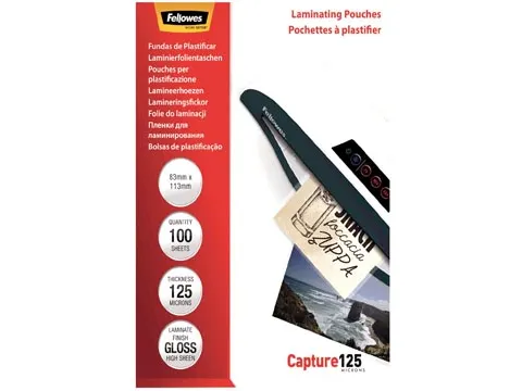 Pochette à Plastifier Ft 83 X 113 Mm, 250 Microns (2 X 125 Microns),