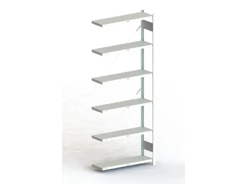 Inhaakstelling Aanbouwveld 2500x1000x300mm 6legborden 150kg