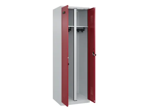 locker voor scheiding van kleding,HxBxD 1850x600x500mm,2vak