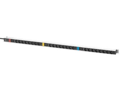 IT BASIC PDU 3PH 16A 24xC13 3xC19 Verticaal 3m kabel IEC309 Zwart