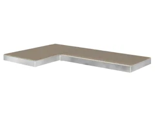 Spaanplaatvloer voor opberghoekplank rechts, BxD 890x490mm - 2