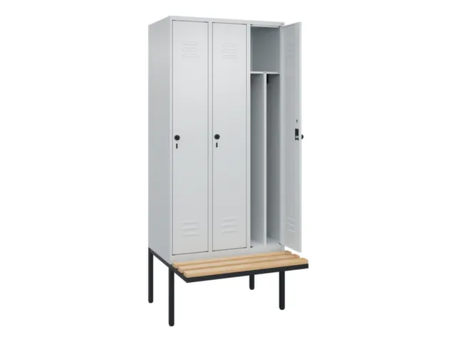 locker voor scheiding van kleding,HxBxD 2120x900x815mm,3vak