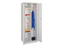 kleding-/wasgoedkast,RAL 7035,HxBxD 1800x600x500mm,vak B 300mm