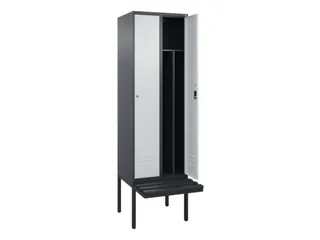 locker voor scheiding van kleding,HxBxD 2120x600x815mm,2vak - 2