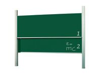 Schoolbord Dubbelvlaksbord 120x200cm Kolom Krijtbord Groen Emaille