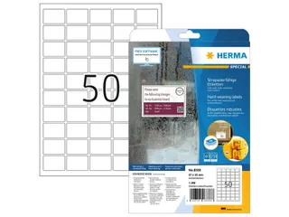 HERMA 8338 Slijtvaste etiketten A4 37x25mm Wit 1250 stuks - 2