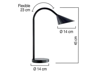 Bureaulamp Unilux Sol LED Zwart - 2