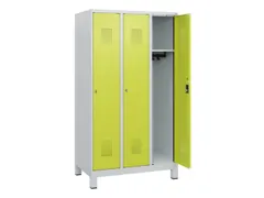 schoollocker,HxBxD 1630x900x500mm,3vak,vak B 300mm,cil.-slot,voeten