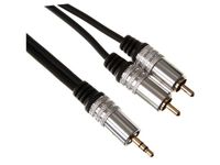 3.5 Mm Stereoplug Naar 2 X Rca Audioplug / Standaard / 1.5 M / Verguld