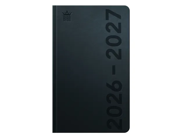 Schoolagenda 2026-2027 Ryam Cursus DeLuxe 7dagen/2pagina's zwart