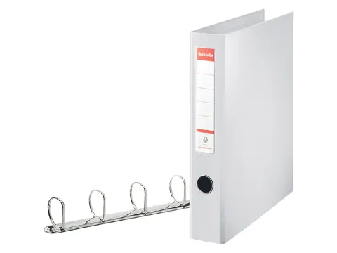 Ringband Esselte VIVIDA A4 maxi 4-rings D-mechaniek 40mm PP wit