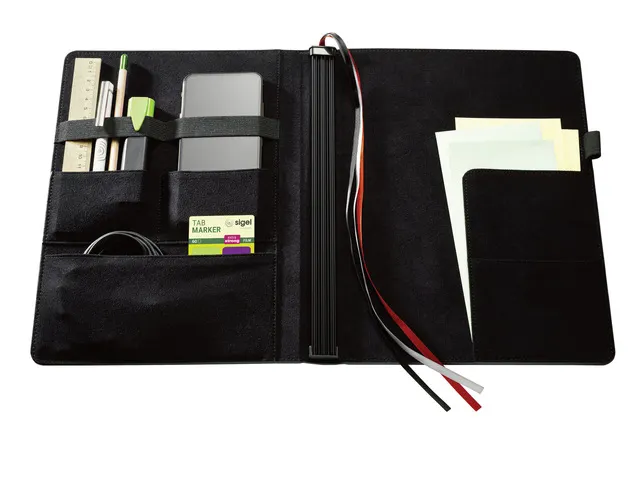 Business Organiseur Conceptum Flex simili cuir, A4, noir avec cahier l