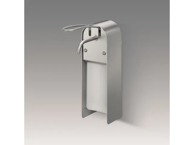 zeep-/ontsmettingsmiddeldispenser,HxB 325x97mm,v. 1l,RVS