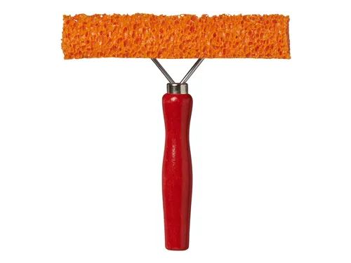 Raamtrekker ProPlus met houten steel 145mm rood