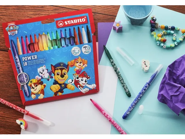 Viltstift STABILO power PAW Patrol 12 stuks