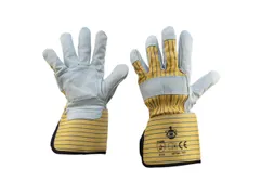My-T-Gear mechanische handschoenen, blauw/geel/grijs, maat 9, 12 paar