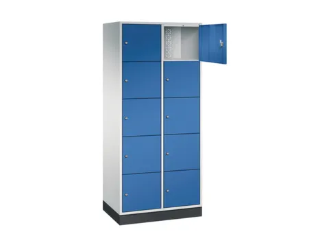 grootvolume-lockersysteem,RAL 7035/RAL 5010,HxBxD 1950x820x500mm