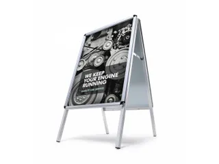 Stoepbord A2 A-Frame 32mm Ronde Hoeken Weerbestendig - 1