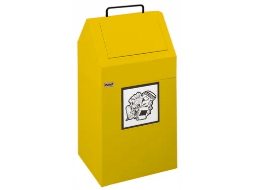 Afvalverzamelaar Vuurremmend 1X45 Liter 640X330X310Mm Geel