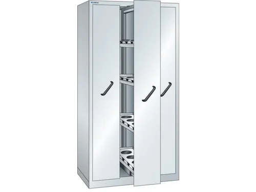 verticale kast,HxBxD 1950x1000x695mm,3uittrekwanden