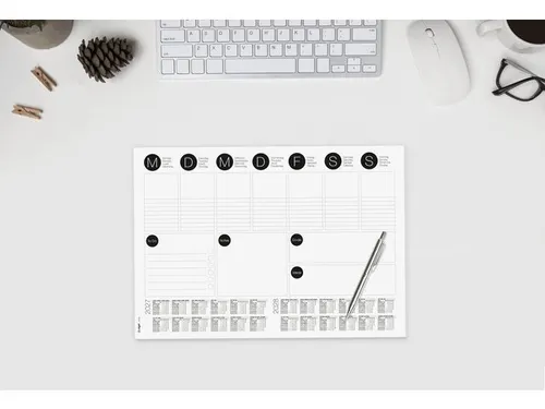 Designonderlegger Sigel week- planner A3 27/28 42x29,7cm 30 vel met to