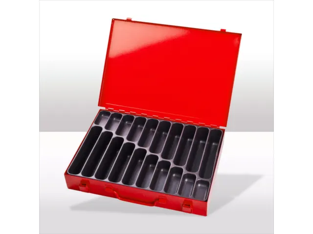 assortimentskoffer,HxBxD 50x335x240mm,20vakken