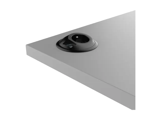 Desktop stekkerdoos Power PixelTUF 1x Penaarde +USB A/C 25W Zwart