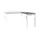 Bureau Linesto N3 aanbouwtafel 80x60cm logan eiken 25mm wit