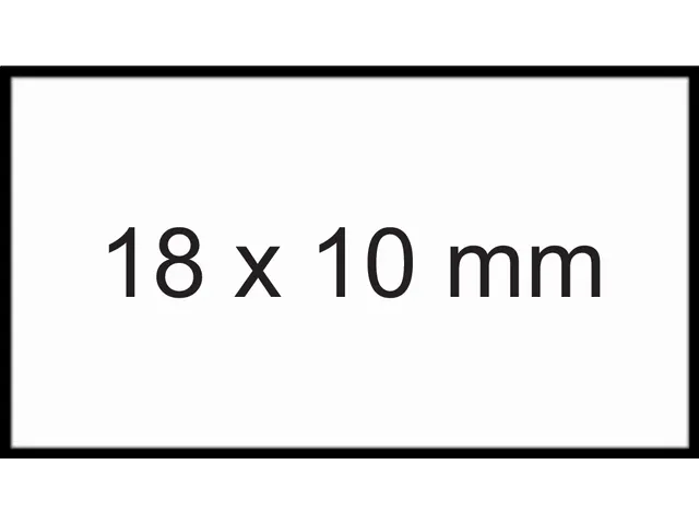 Prijsetiket 10x18mm Sato PB1 afneembaar wit