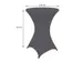 Housse pour table haute Ø80cm gris anthracite
