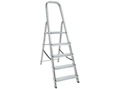 aluminium beugelladder eenzijdig 5treden stand H 0 995m aluminium