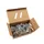 Rozetten metallic Kangaro 60mm zilver 25 stuks in doos