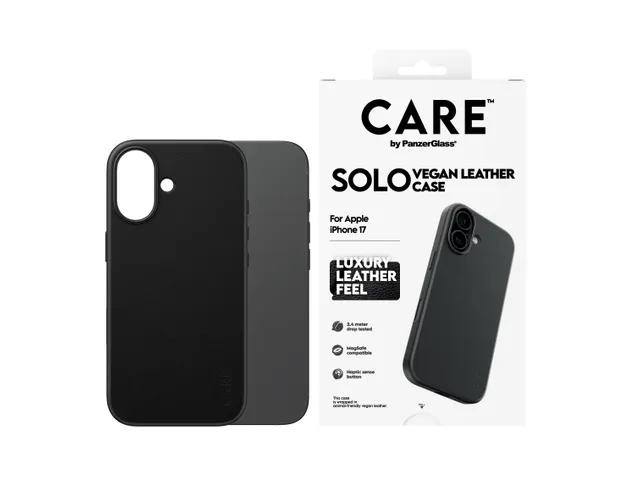 PanzerGlass CARE Solo Case Black iPhone 17 Hoesje
