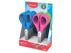 Schaar Maped Essentials 13cm links display à 10 stuks assorti