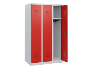 schoollocker,HxBxD 1530x900x500mm,3vak,vak B 300mm,cil.-slot - 1