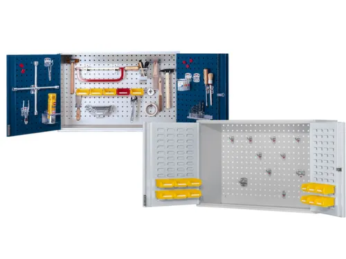 Hangkast 620x920x335mm Deuren/wanden Gesleufd Ral7035