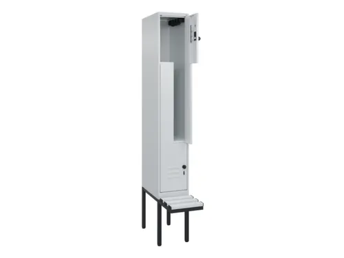 Z-garderobekast,HxBxD 2120x300x815mm,2vak,vak B 300mm,draaigrendel