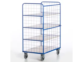 etagewagen,draagverm. 600kg,4etage(s),laadvl. LxB 1200x740mm,houtetage - 5
