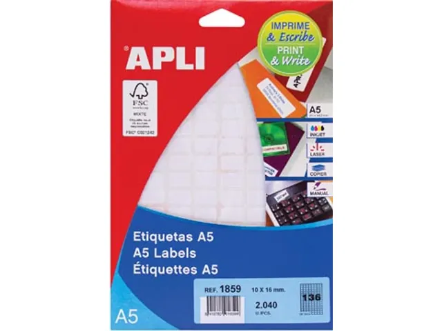 Etiketten 10x16mm Print & Write Wit
