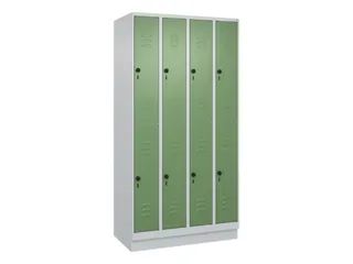 dubbeldekse locker,HxBxD 1950x1000x500mm,4x2vak.,vak B 250mm - 1